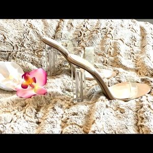 LolaShoetique Clear Blocked Heels